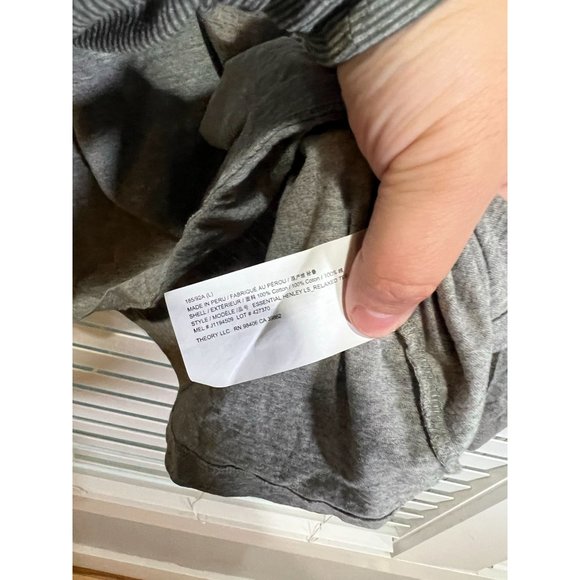 Theory Henley Long Sleeve TShirt - Size‎ L - Picture 3 of 4